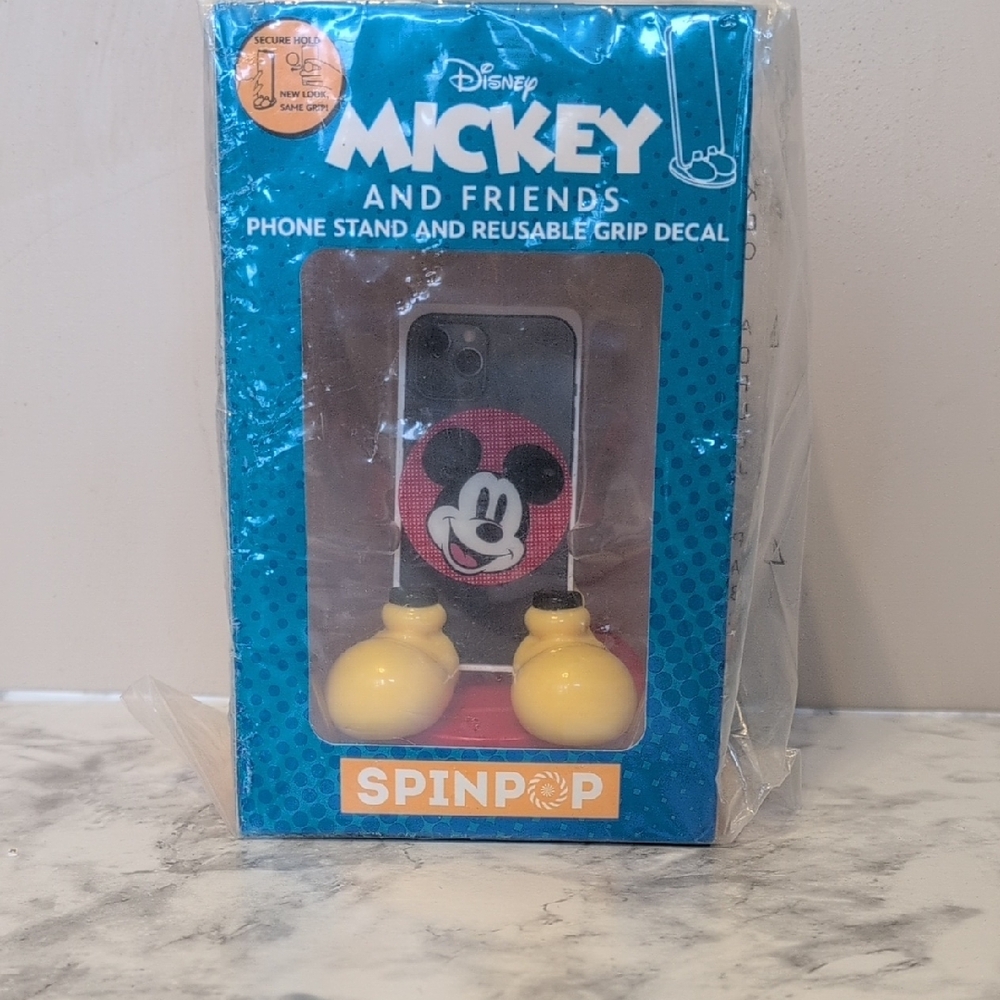 Disney Mickey and Friends Phone Stand with Yellow Grip